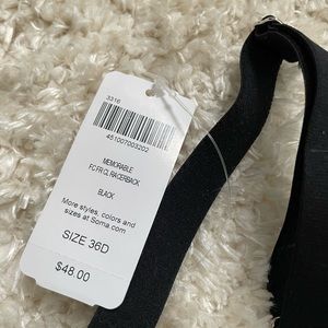 Racerback black bra underwire